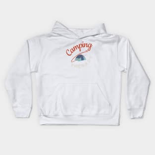 Camping is My Therapy Kids Hoodie